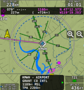 Extended Runways on Map