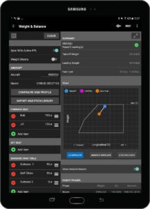 Garmin Pilot Android Weight & Balance