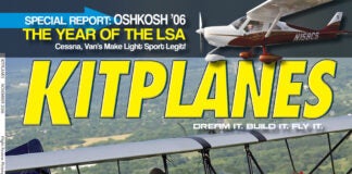 Kitplanes November 2006 cover