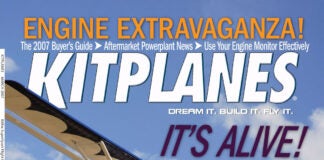 Kitplanes March 2007 cover