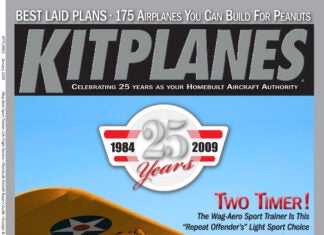 Kitplanes January 2009 cover