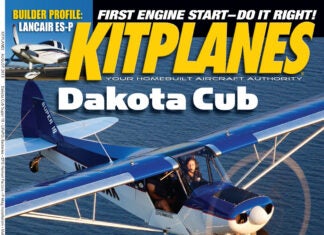 Kitplanes August 2013 cover