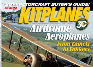 Kitplanes February 2014 cover