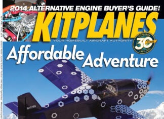 Kitplanes April 2014 cover