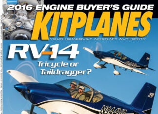 Kitplanes February 2016 cover