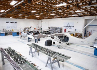 Glasair Aviation assembly shop.