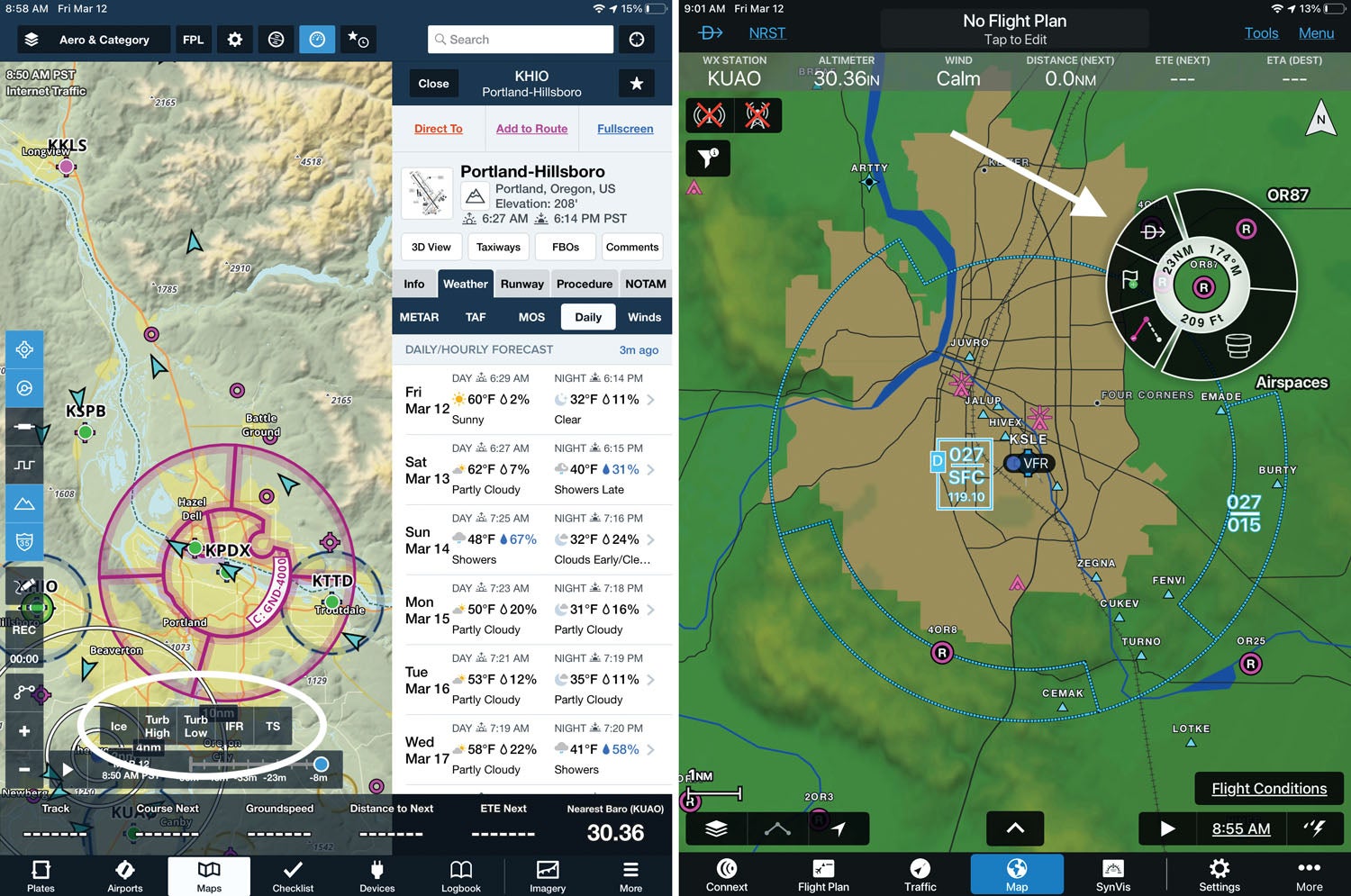 ForeFlight vs. Garmin Pilot