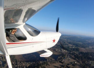 GlaStar in flight