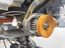 Denso alternator pulley on a Lycoming engine