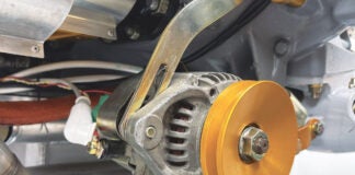 Denso alternator pulley on a Lycoming engine