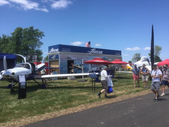vendors set up at oshkosh 07