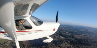 GlaStar in flight