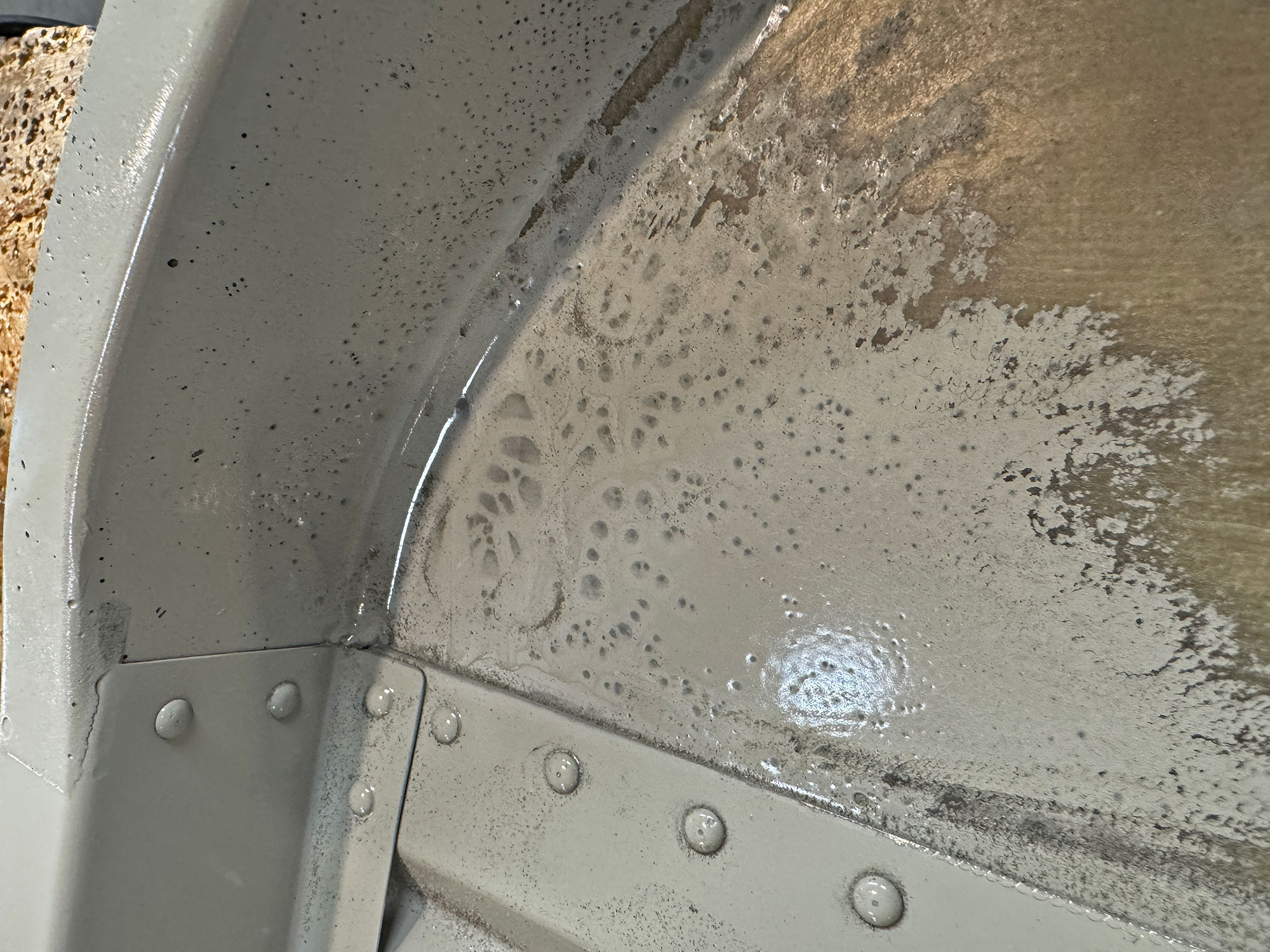 fisheyes on fiberglass