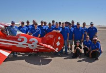 BARC poses for a class photo at the Roswell Pylon Racing School.