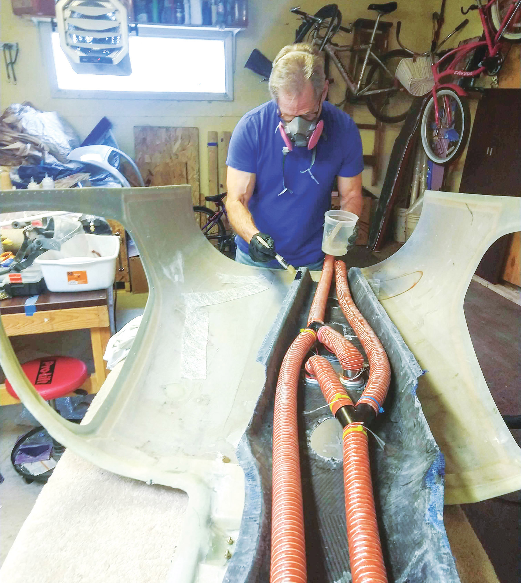 Lietzan RV10 FORES Console Flange Resin apply