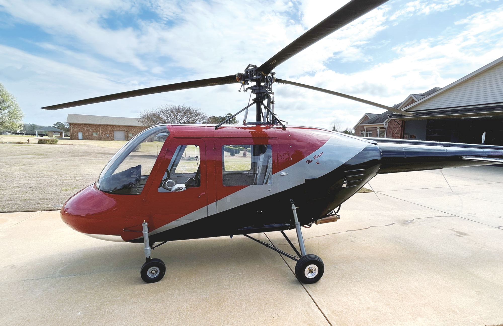 Hummingbird helicopter ready to fly after the airworthiness inspection