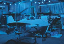 Second Chance Six rv-6 n the hangar