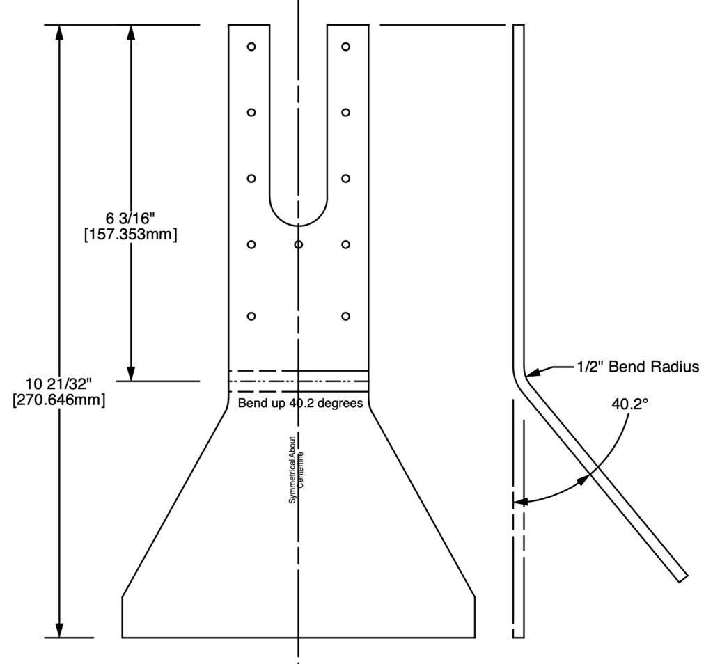 Its important to translate radius and diameter correctly. A part that needs a 1/2-inch radius bend requires a 1-inch diameter tool for the bend. Failing to make the radius-to-diameter translation will ruin a part.
