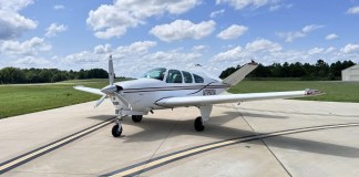 The Bonanze Fly-n-Eat founder Dr. Rick Rzepka flies to restaurant locations using his app. [Credit: Dr. Rick Rzepka]