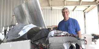 Author Bill Wilson takes a break from measuring and cutting the Lexan windshield during his Onex build. [All Images Credit to Bill Wilson]