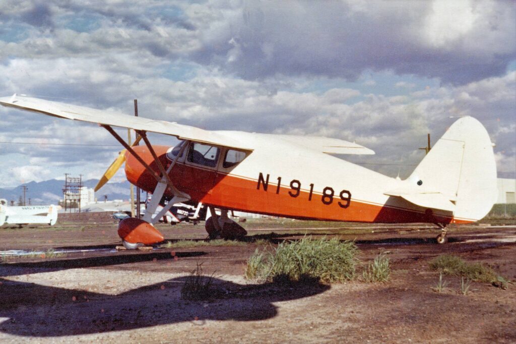 The Fairchild F-24 in the pre-restoration years.